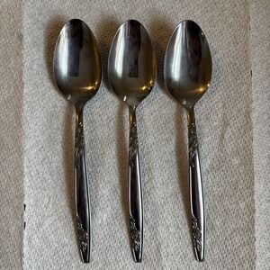 Imperial International Flatware IIC Stainless Korea Rosemere 3 Tablespoons Rose